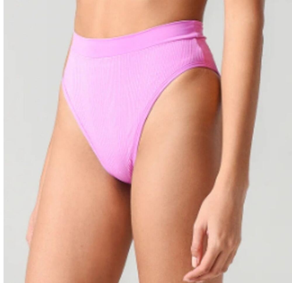L*Space Frenchi Bikini Bottom Bitsy Cut Size Small Rosebud Pink NWOT